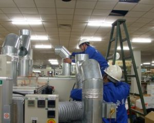 电装电子（天津）有限公司设备排气管道安装