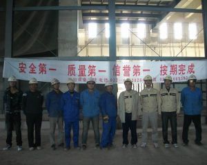北京电力科学院十米法半钢架制造安装工程
